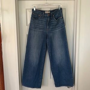 Madewell wide leg crop jeans